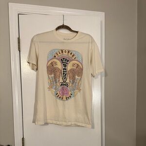 Lotus Fashion Los Angeles Wild and Free Graphic T-Shirt animal print boho hippie